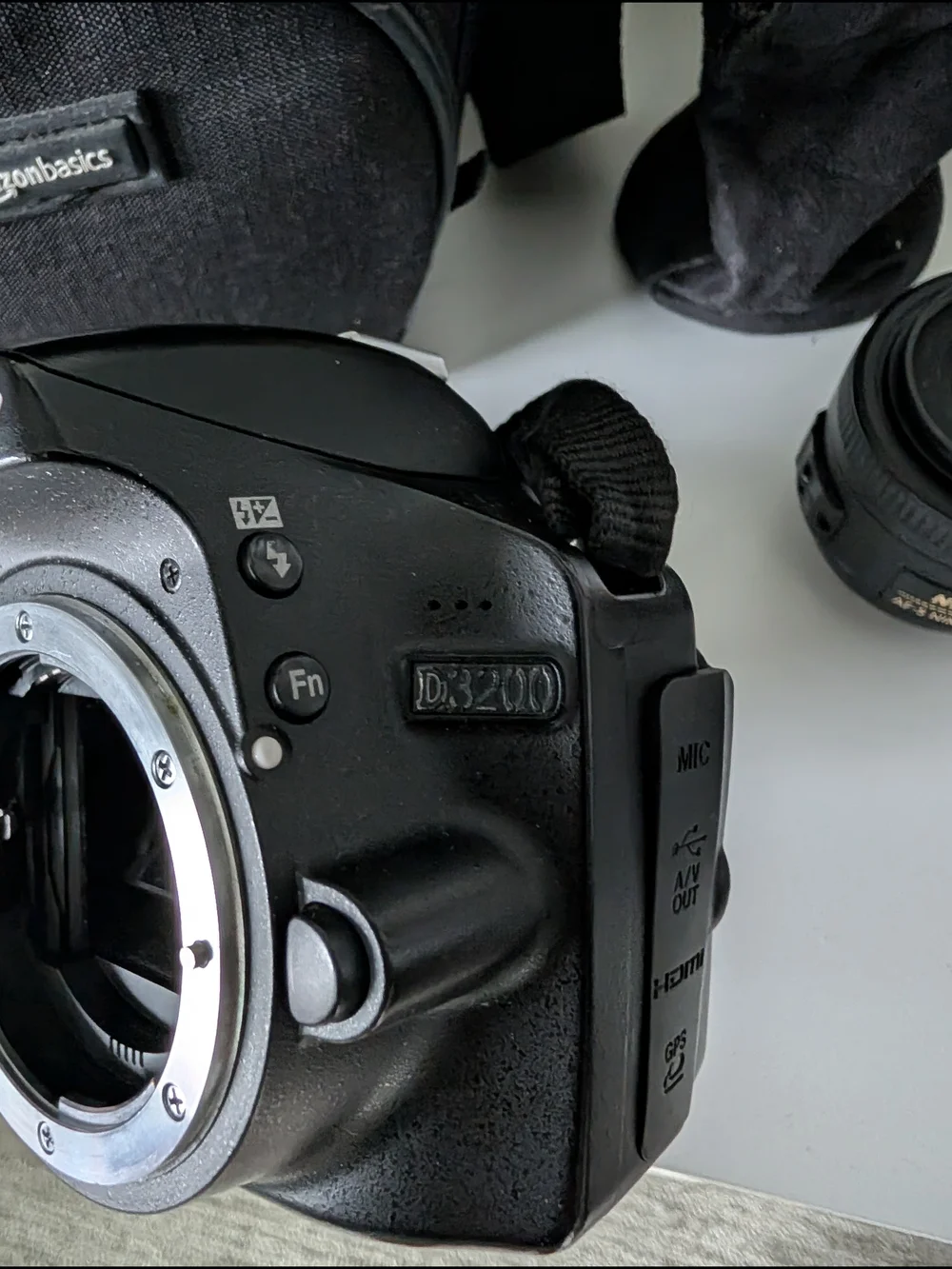 Nikon D3200 + Nikon 35mm f/1.8G Prime Lens Bundle | Battery, Charger, 32GB Card,